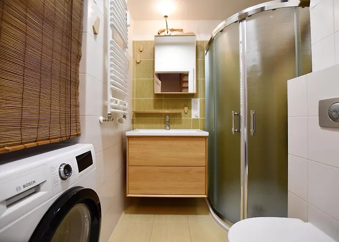 아파트 Bocianie Gniazdo Z Ogrodkiem I Garazem 코워브제크